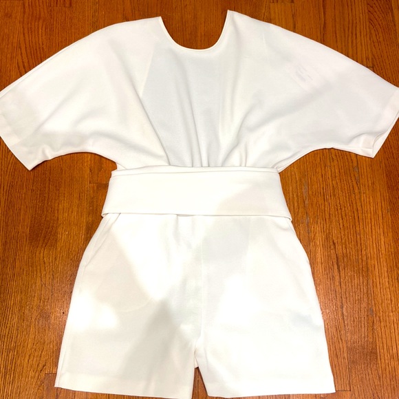 Ba&sh Playsuit / Romper in White, Size Small, NWT - Flawless French Style - Picture 3 of 10